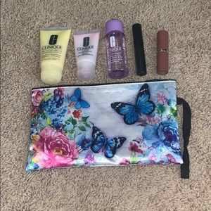 5 piece Clinique makeup set with bag